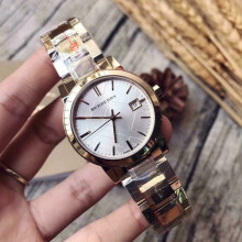 BURBERRY BU9103 WOMEN'S WATCH GOLD BRACELET WHITE DIAL GOLD CASE