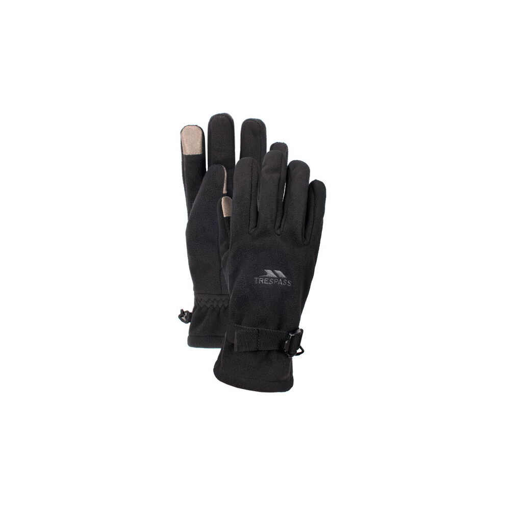 (M/L, Black) Trespass Touch Screen Compatible Adults Gloves