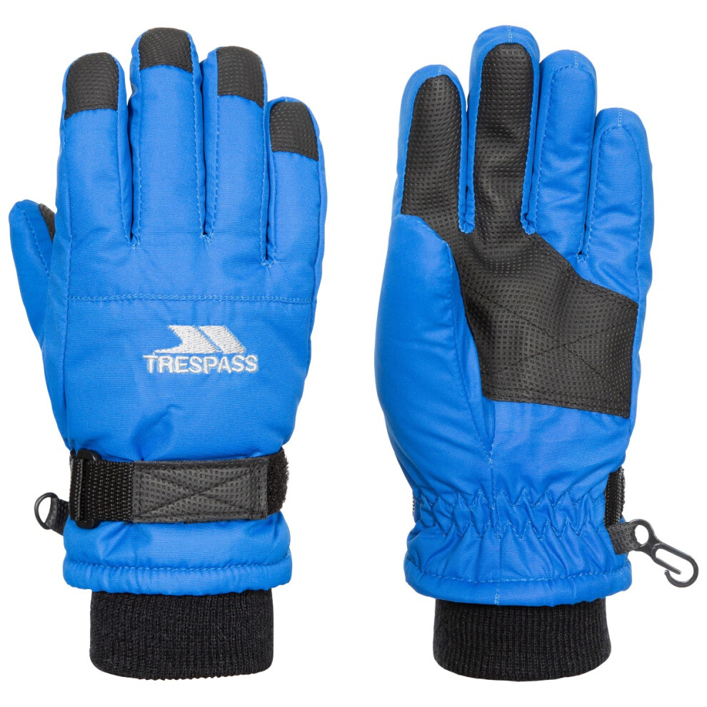 (2/4, Blue) Trespass Kids Ski Gloves Ruri II