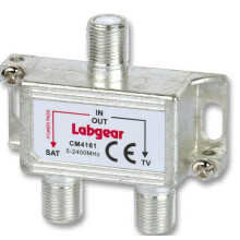 LABGEAR - TV/Satellite Combiner with F Connectors, 5-2400MHz