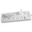 PRO ELEC - 10 Gang Surge Protected Extension Lead, White 2m 1