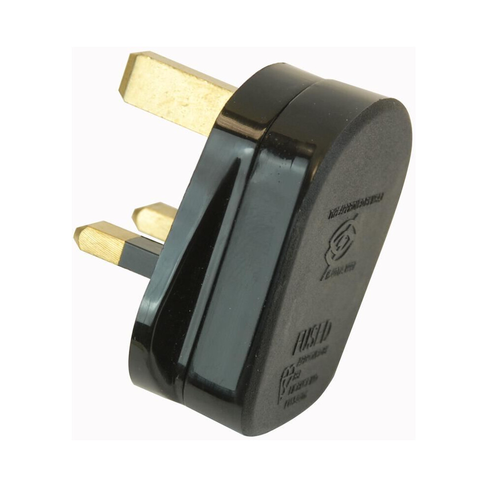 Pro Elec - 5A Plug With Quickfit Cord Grip, Black 8800202416447