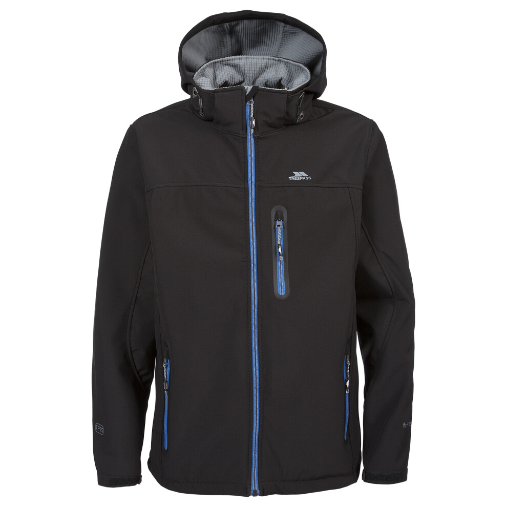 (XXS, Black) Trespass Mens Softshell Jacket Hebron