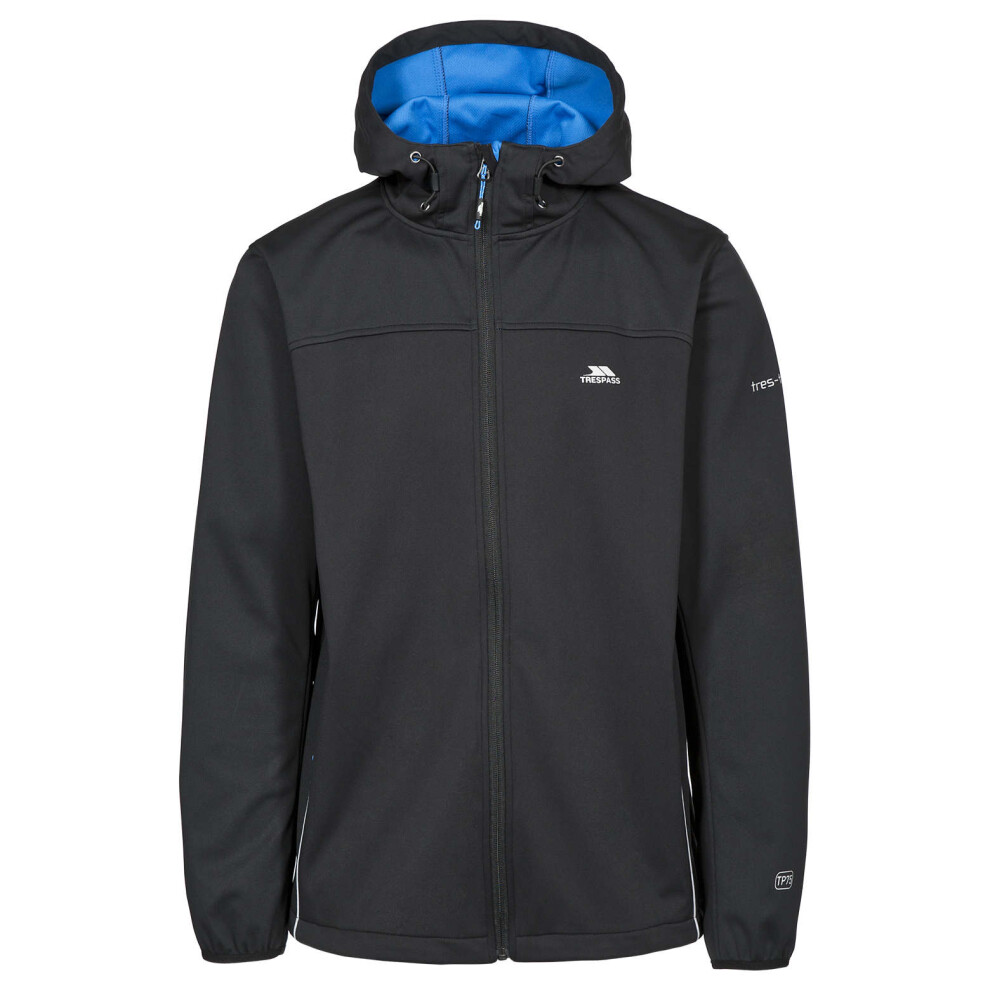 (XXS, Black) Trespass Mens Softshell Jacket Zeek