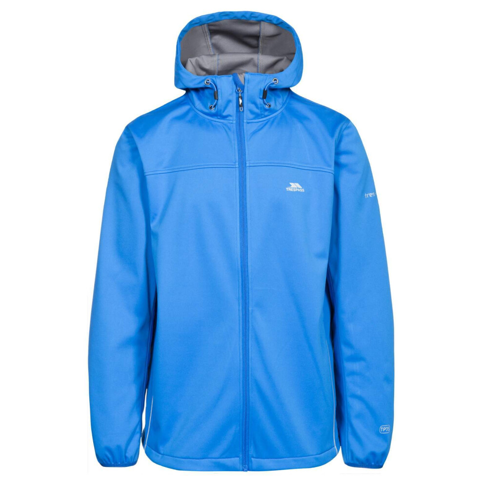 (XS, Bright Blue) Trespass Mens Softshell Jacket Zeek