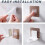 Avon Shampoo Holder Hook Mounted Hand Sanitizer Holder,Self Adhesive Hooks 3