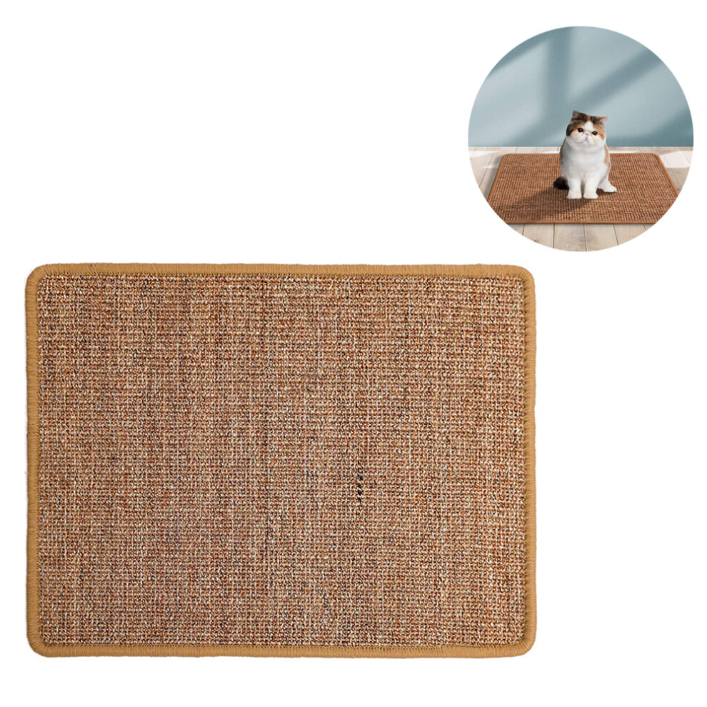 Cat Scratcher Mat,Scratching Pad, Anti-Slip Cat Scratch Rug Carpet-Style 140X60Cm