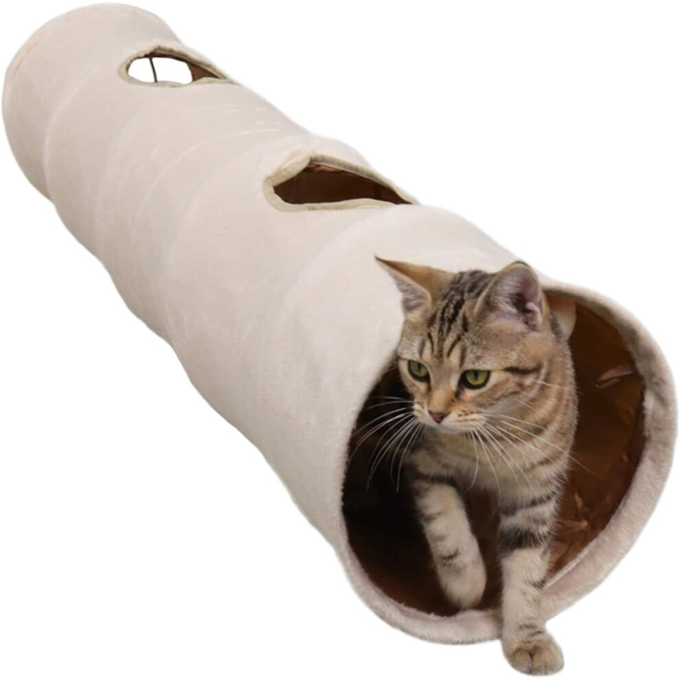 Foldable Cat Tunnel Raschel Tunnel Play Tunnel 120Cm Cat Toy