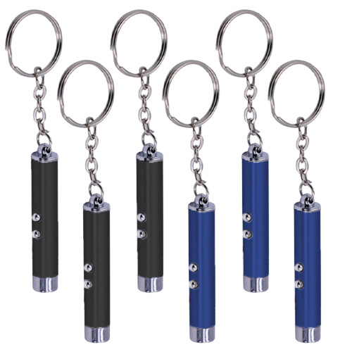 Mini Cat Toy Laser Pointer Keychain Flashlight Funny Dog Stick