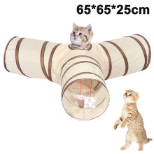Cat Tunnel,Collapsible 3 Way Play Toy,Tube Fun For Kittens, And Dogs