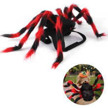 Pet Costume Spider Halloween Pet Cosplay Dog Cat Costumes Apparel-Black Redl
