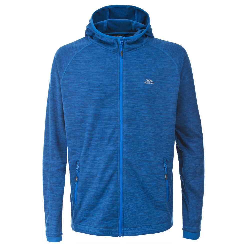 (M, Bright Blue Marl) Trespass Mens Fleece Hoodie Full Zip Horthwood B