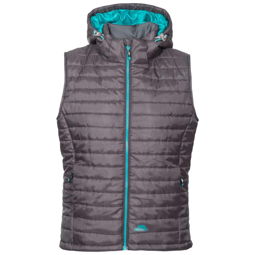 (20, Carbon) Trespass Womens Padded Gilet Bodywarmer Aretha