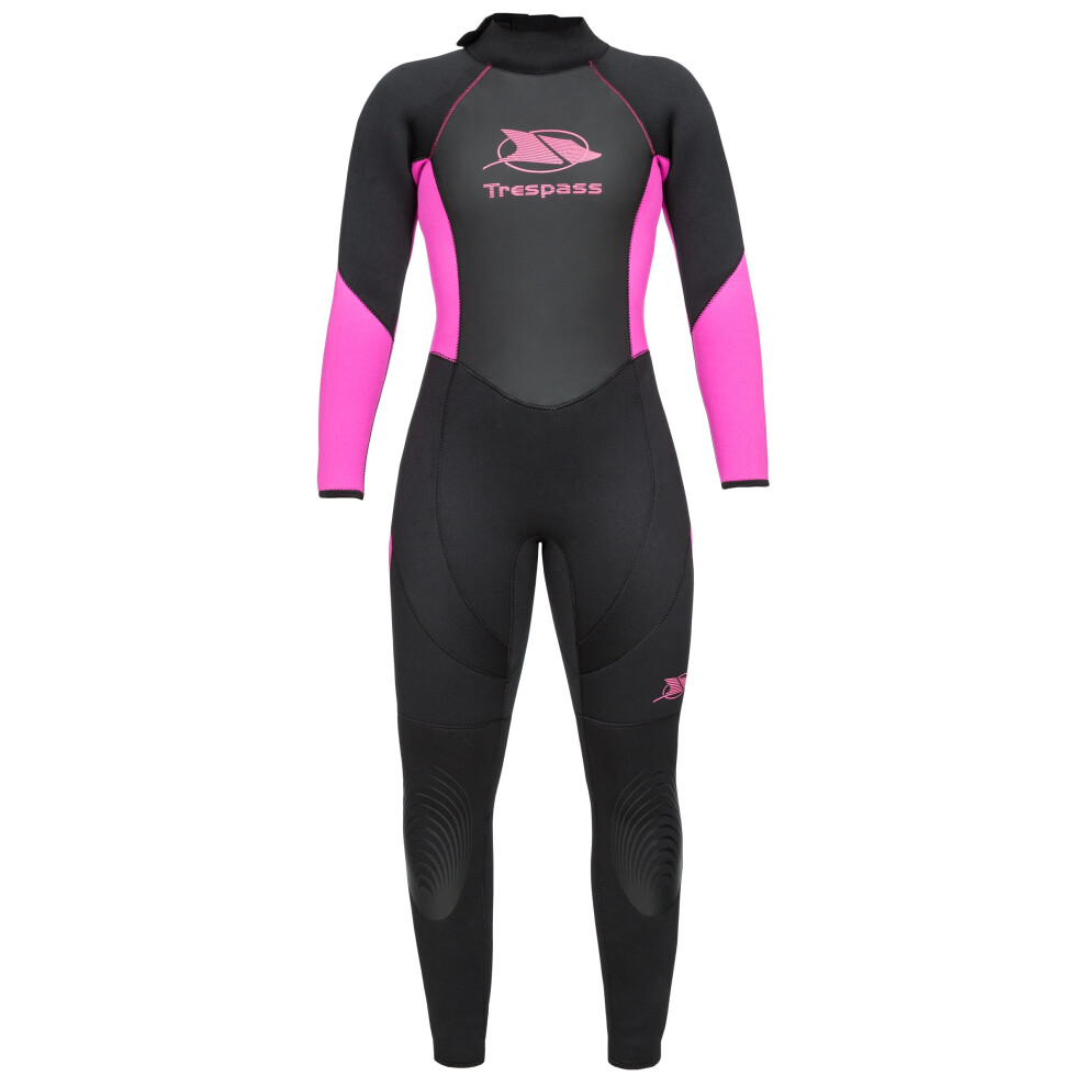 (4, Black) Trespass Womens Wetsuit 5mm Full Length Aquaria