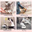 Pet Bell, 2 Pack Metal Bell Dog Training With Non Skid Rubber Bottoms-White 5
