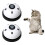 Pet Bell, 2 Pack Metal Bell Dog Training With Non Skid Rubber Bottoms-White 1