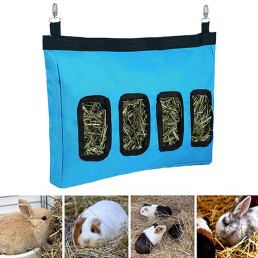 Rabbit Feeding Bag|Large 28*46*4 Rabbit Hay Bag-Blue