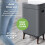 Tower Tower Ozone Sensor Bin with Legs, 65L, Hands Free Opening, Carbon Filter, Grey T938022GRY 7