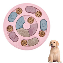 Dog Puzzle Toys For Puppies, Interactive Dog Puzzle Game Toy-Pinkround