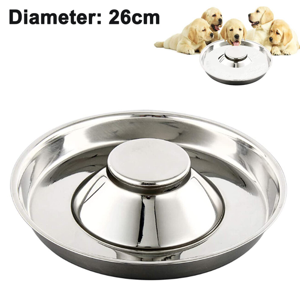 Stainless Steel Dog Bowl Food Bowls,Pets Feeder Bowl And Water Bowl-26Ml-image-OPC-PFCKKHM-NEW