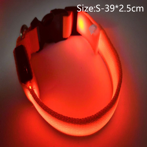 Rechargeable Led Dog Collar Adjustable Reflective Collar 1
