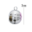 4Pcs Strings Pet Cat Bells Tracker Bell Brass With Keychain For Collars Vacuum Cleaner Silver 2