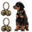 4Pcs Strings Pet Cat Bells Tracker Bell Brass With Keychain For Collars Vacuum Cleaner Silver 5