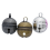 4Pcs Strings Pet Cat Bells Tracker Bell Brass With Keychain For Collars Vacuum Cleaner Silver 4