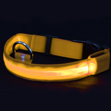 Usb Rechargeable Led Dog Collar - Bright And Highly Visible Light Collar For Pet Night Walks