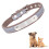Soft Leather, Dog Collar With Individual Identification Tag-Brownm 1