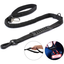 Dog Leash For Large Dogs Up To 40Kg, Reflective Dog Training Leash-Black