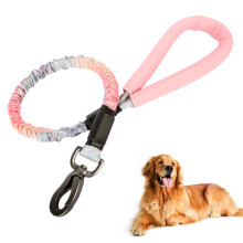 Rope Bungee Leash For L-M Dogs With Anti-Pull For Shock Absorption-Pink
