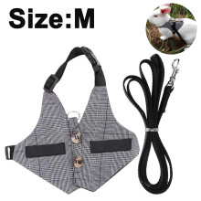 Rabbit Vest Harness And Leash Set Adjustable Formal Suit Style-Rabbit Dressm