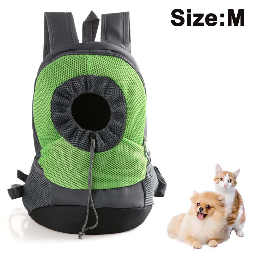 Comfortable Carrier Backpack, Puppy Pet Front Pack With Breathable-Greenm 1