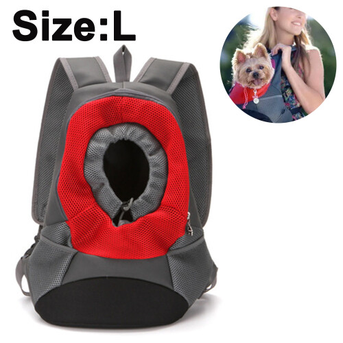 Pet Carrier Backpack, Dog Cat Front Pack With Breathable Head Out-Redl