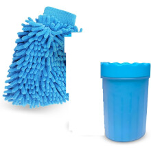 Dog Paw Cleaner For Large And Normal Paws With Microfiber Glove No More Dirty Paws Fast And Thorough Cleaning