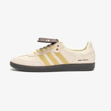 (UK9/EU43/27.5CM) adidas Samba x Wales Bonner Beige Yellow ID0217 Men's WMN Shoes