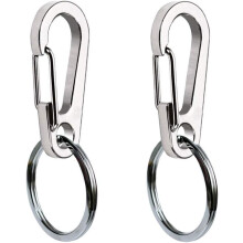 2 Pack Dog Tag Clips Stainless Steel Pet Id Tag Holder For Dog/Cat