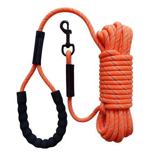 Long Dog Training Leash With Reflective Nylon Leg Camping Leash