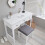 Noa and Nani Karlstad White Dressing Table with 3 Drawers and Stool – Solid Pine, 100x45 cm 2