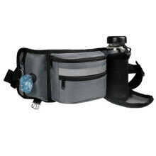 Dog Treat Pouch For Training,Hands Free Waist Belt Fanny Pack-Grey