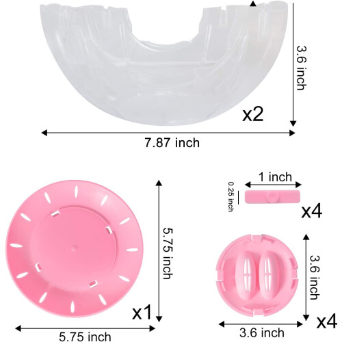 Running Hamster Wheel Small Pet Plastic Exercise Ballpink 20Cm 2