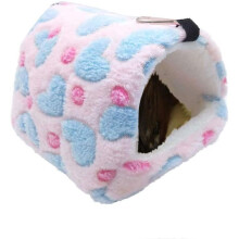 Warm Hamster Bed Hammock For Sleeping Cute Little Animalspink