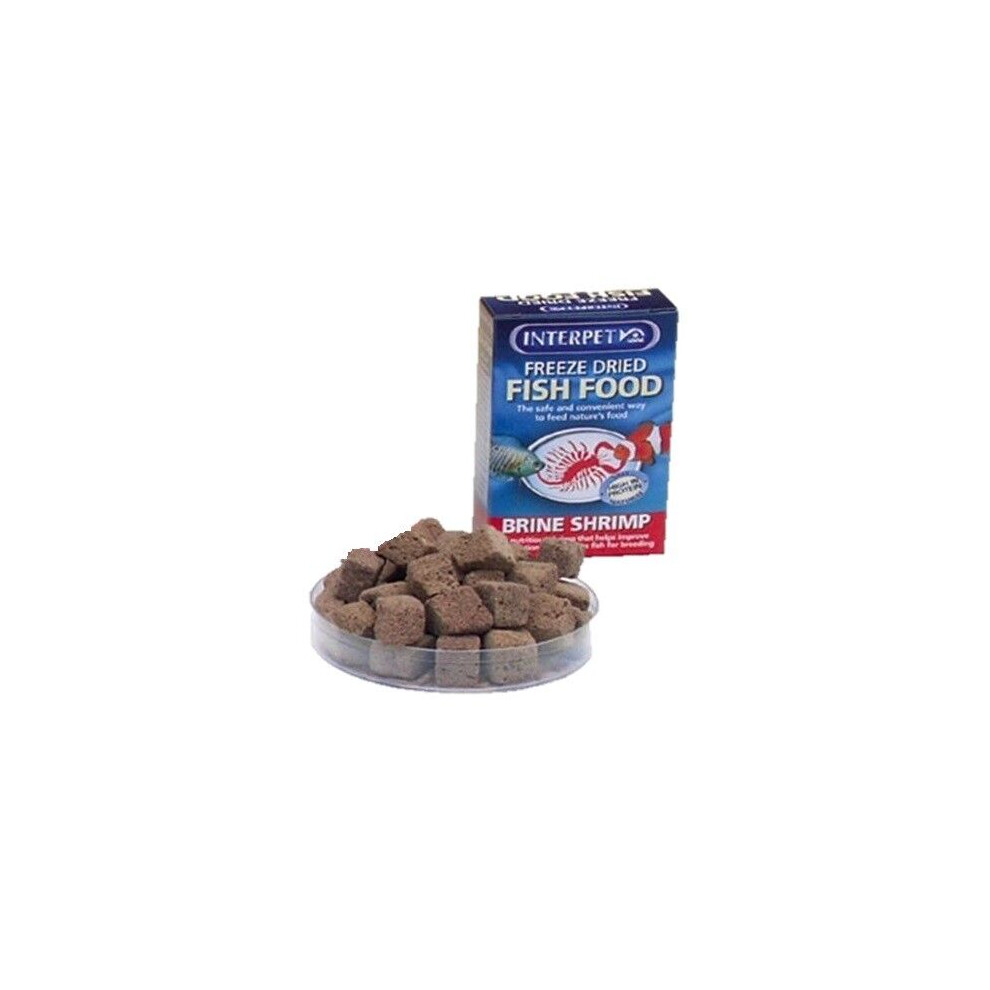 Interpet Freeze Dried Fish Food Brine Shrimp 4G Freshwater Tropical Aquarium