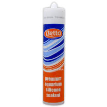 (Black) BETTA AQUARIUM SILICONE SEALANT CLEAR BLACK PREMIUM GLASS METAL SEALER FISH TANK