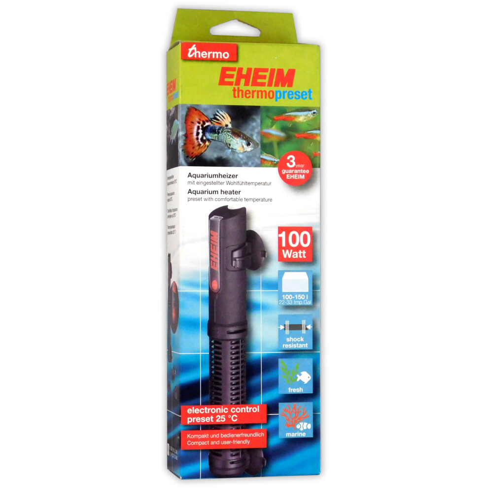 Eheim Thermopreset Heater 150W Preset to 25c Tropical Marine Aquarium Fish Tank