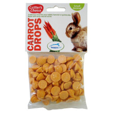 (Carrot Drops, 75g) Critter's Choice Small Animal Treats Fruit Veg Rabbit Guinea Pig Hamster Rat