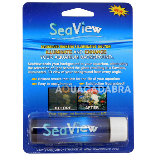 SEAVIEW BACKGROUND MOUNTING & ILLUMINATING SOLUTION SAFE AQUARIUM FISH TANK