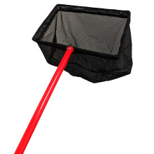 (Simply Pond 8x6" Net 100cm Handle) Pond Fish Catch Net 50/100cm Handle Strong Leaf Dip Garden Cleaning Scoop Koi