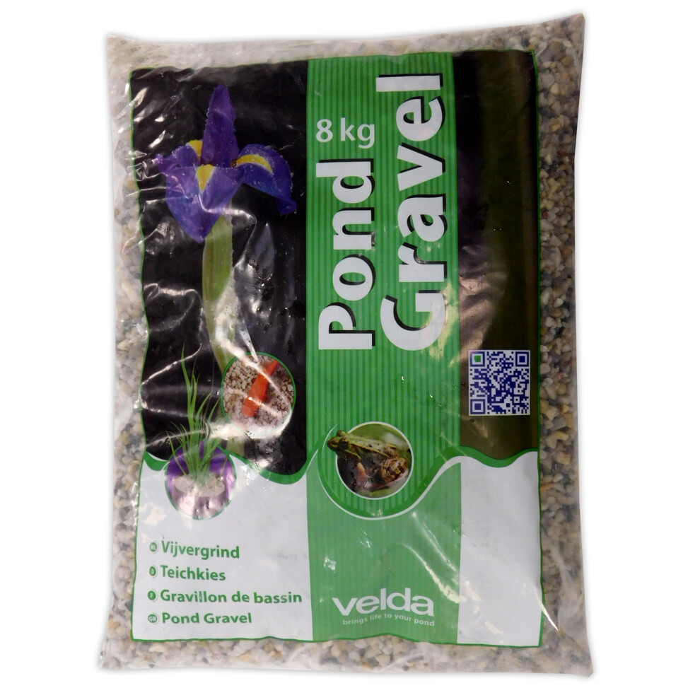 Velda Gravel For Gardens & Ponds 8/12Mm, 8Kg Bag Fish Koi Plant Basket